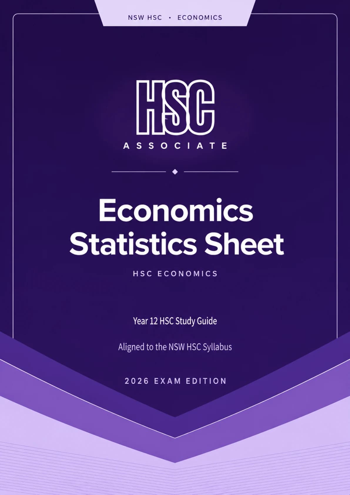 2026 HSC Economics Statistics Sheet cover